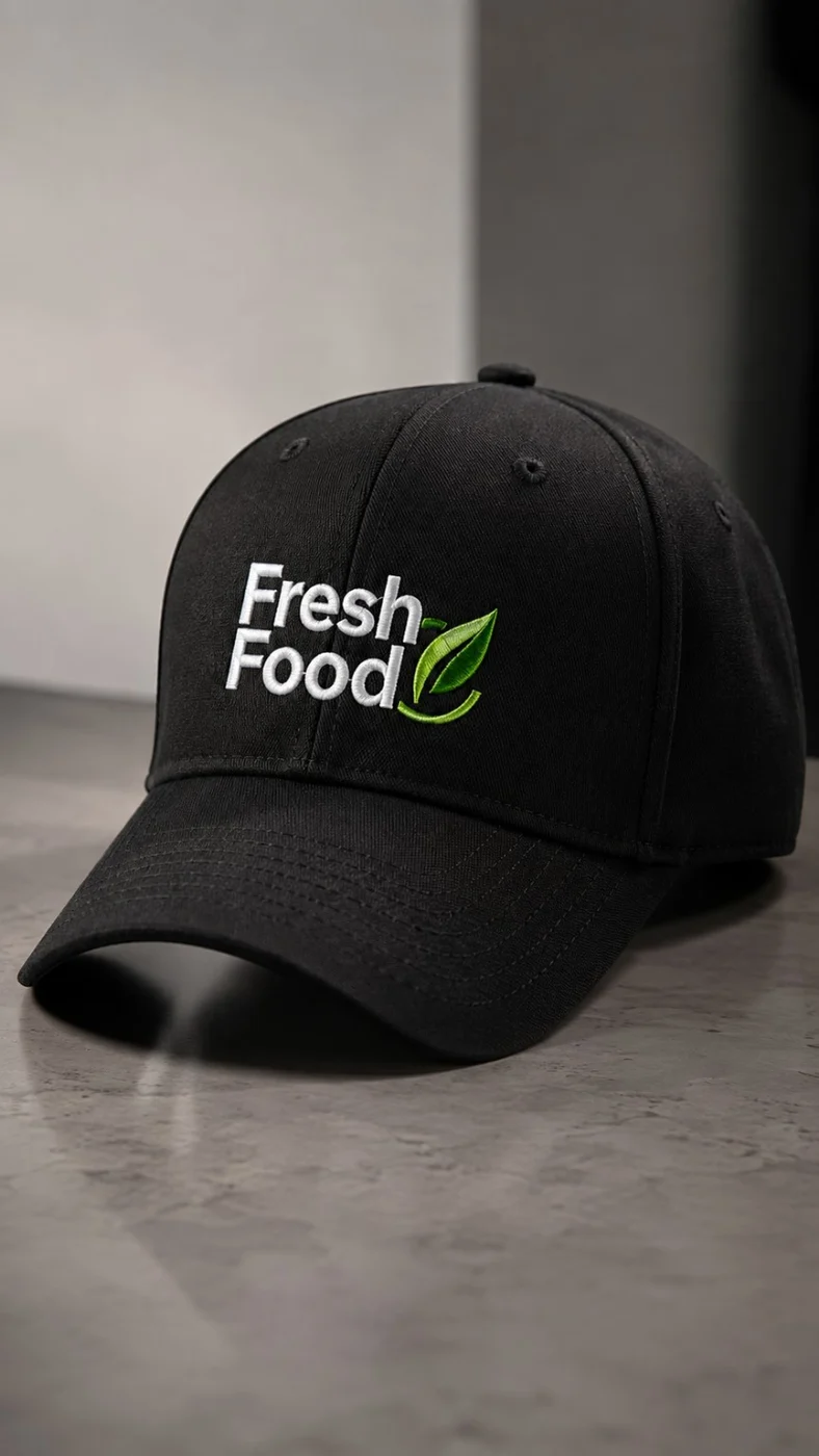 Gorra corporativa con logotipo bordado